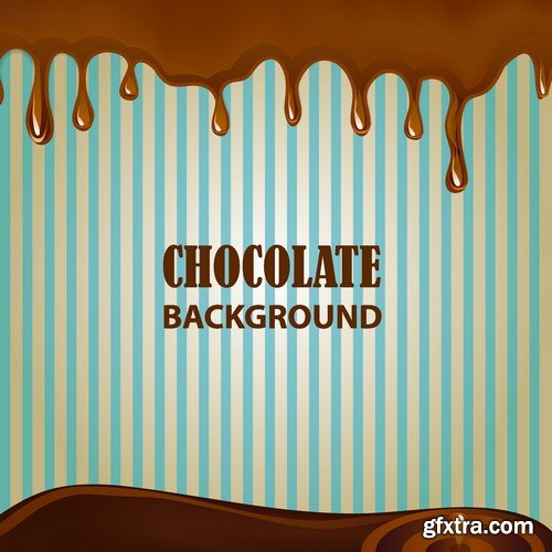 Stock Vectors - Chocolate 3, 25xEPS