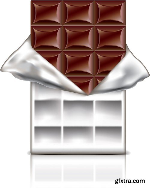 Stock Vectors - Chocolate 3, 25xEPS