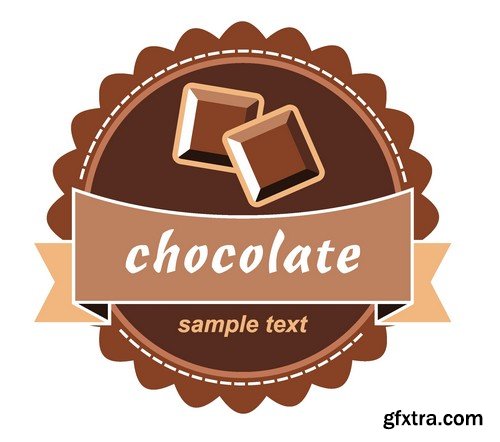 Stock Vectors - Chocolate 3, 25xEPS