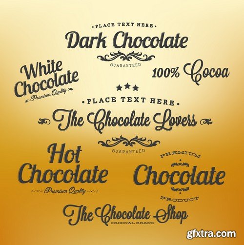 Stock Vectors - Chocolate 3, 25xEPS