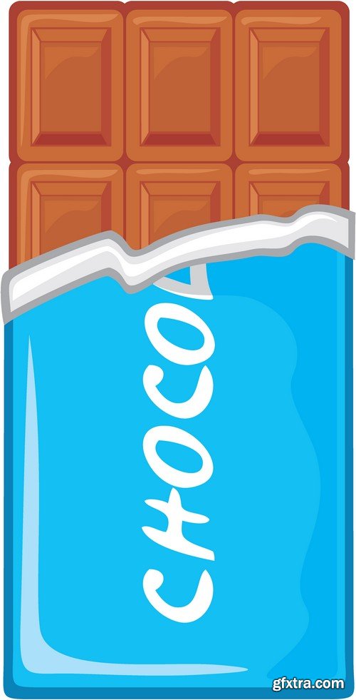 Stock Vectors - Chocolate 3, 25xEPS