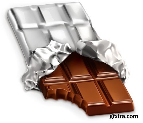 Stock Vectors - Chocolate 3, 25xEPS