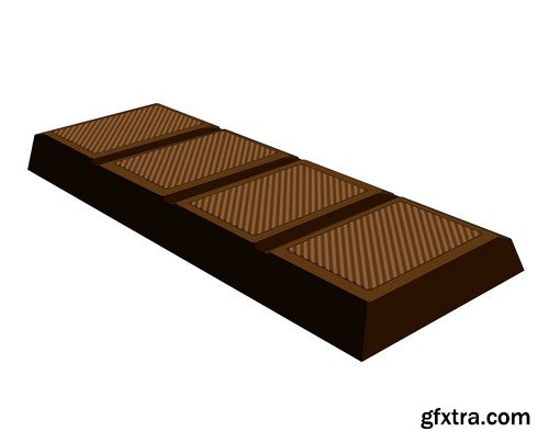 Stock Vectors - Chocolate 3, 25xEPS