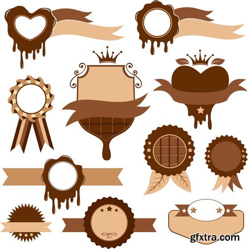 Stock Vectors - Chocolate 3, 25xEPS