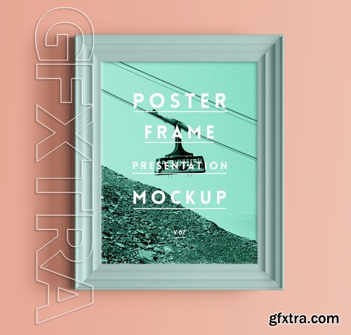 Psd Poster Frame Mockup Vol7