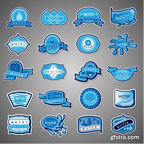 Stock Vectors - Sticker and label 2, 25xEPS