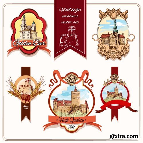 Stock Vectors - Sticker and label 2, 25xEPS