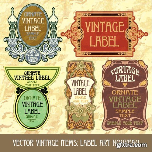 Stock Vectors - Sticker and label 2, 25xEPS