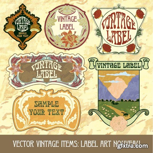 Stock Vectors - Sticker and label 2, 25xEPS