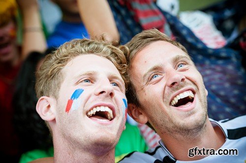 Stock Photos - Football fans, 25xJPG