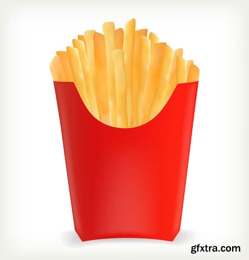 Stock Vectors - Fast Food 4, 25xEPS