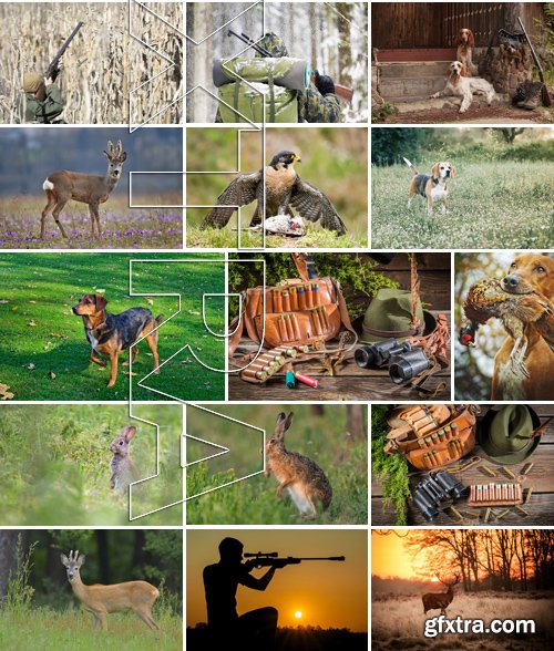 Stock Photos - Hunting, 25xJPG