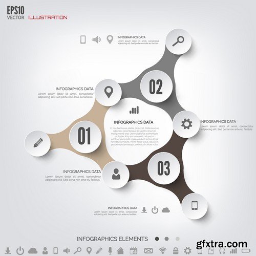 Stock Vectors - Infographics element 4, 25xEPS