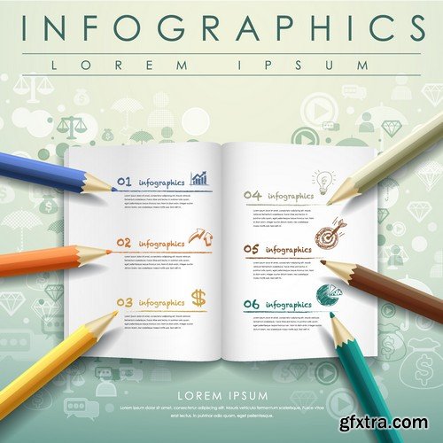 Stock Vectors - Infographics element 4, 25xEPS