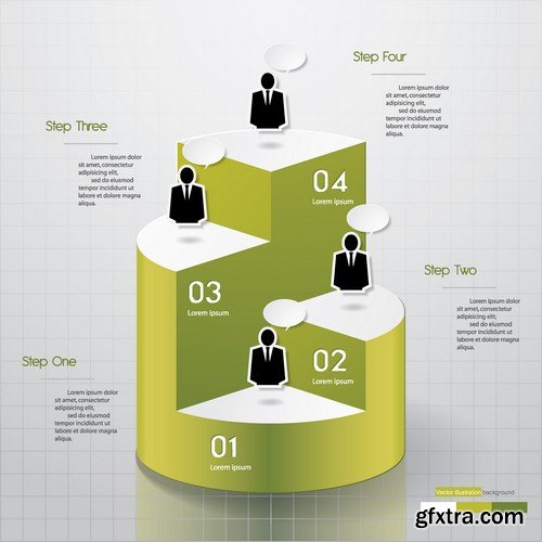 Stock Vectors - Infographics element 4, 25xEPS