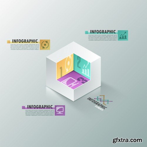 Stock Vectors - Infographics element 4, 25xEPS