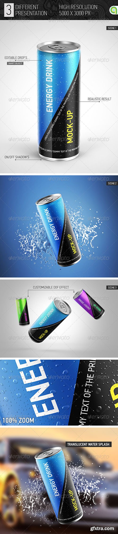 GraphicRiver - Energy Drink Can Mockup 7724221