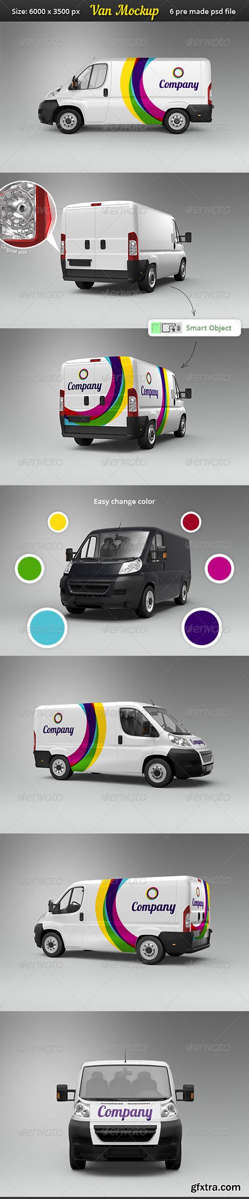 GraphicRiver - Van Car Mock-Up 7010555