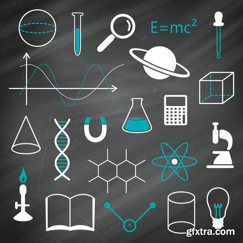 Stock Vectors - Science 5, 25xEPS