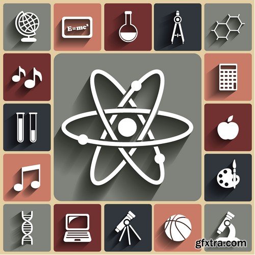 Stock Vectors - Science 5, 25xEPS