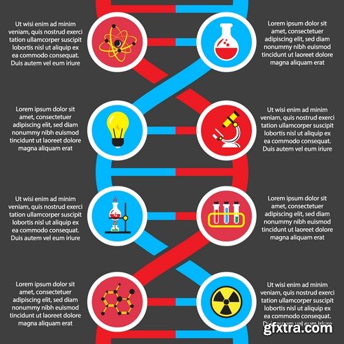 Stock Vectors - Science 5, 25xEPS