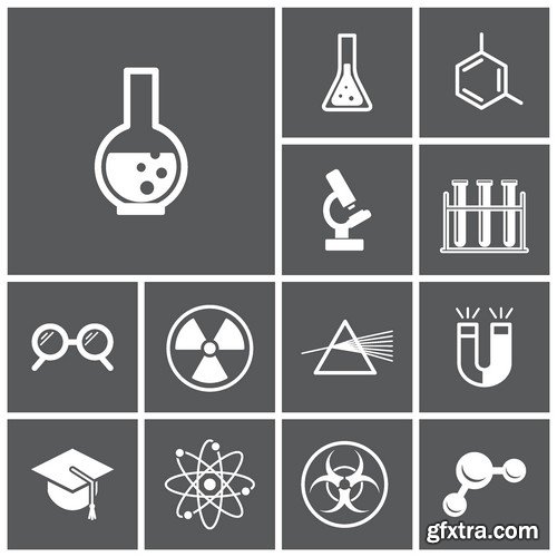 Stock Vectors - Science 5, 25xEPS