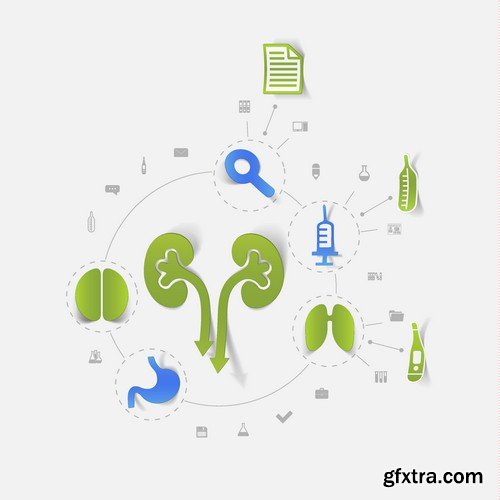 Stock Vectors - Medical Infographic 6, 25xEPS