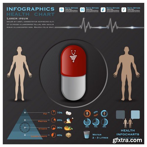 Stock Vectors - Medical Infographic 6, 25xEPS