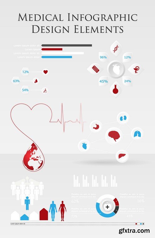 Stock Vectors - Medical Infographic 6, 25xEPS