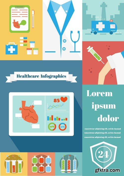 Stock Vectors - Medical Infographic 6, 25xEPS