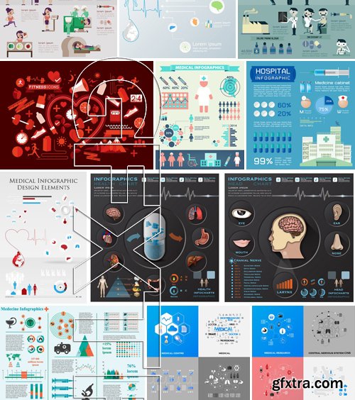 Stock Vectors - Medical Infographic 6, 25xEPS