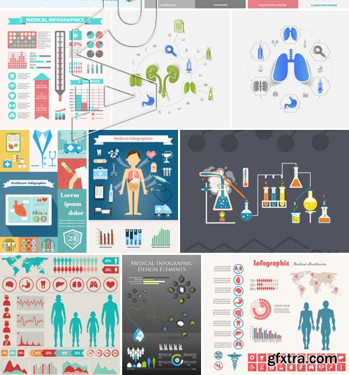 Stock Vectors - Medical Infographic 6, 25xEPS