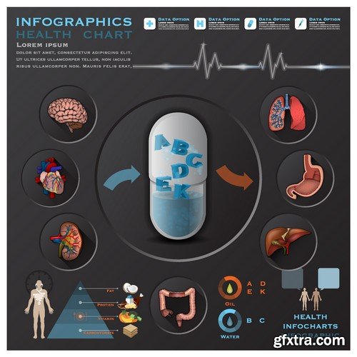 Stock Vectors - Medical Infographic 6, 25xEPS