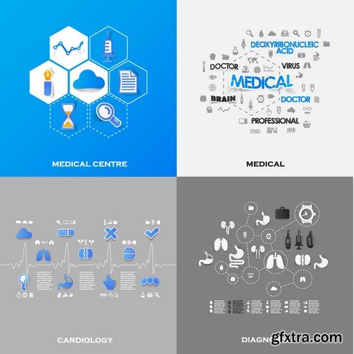 Stock Vectors - Medical Infographic 6, 25xEPS