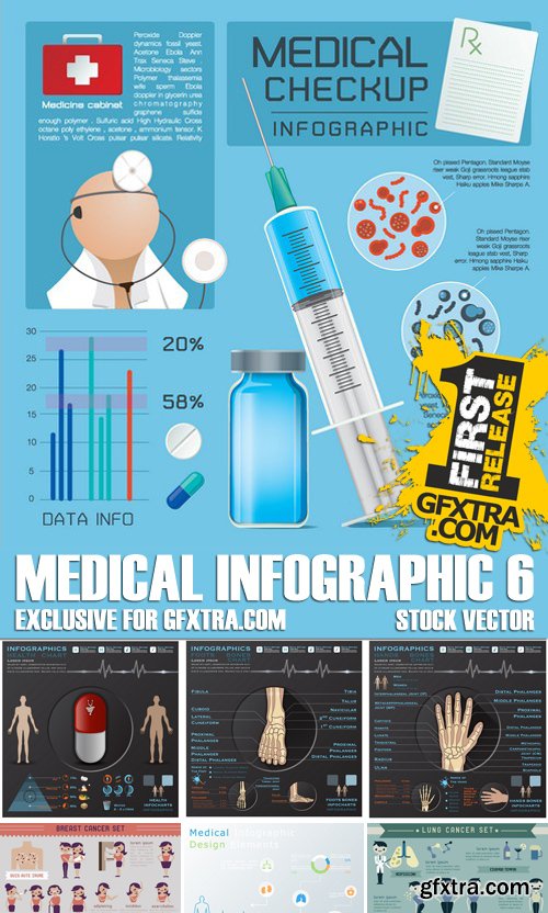 Stock Vectors - Medical Infographic 6, 25xEPS