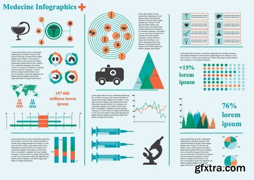 Stock Vectors - Medical Infographic 6, 25xEPS