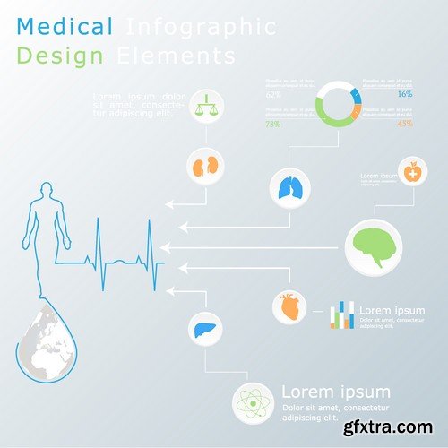 Stock Vectors - Medical Infographic 6, 25xEPS