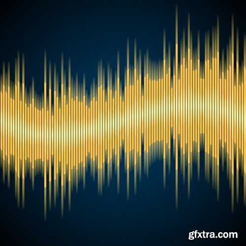 Stock Vectors - Digital equalizer, 25xEPS