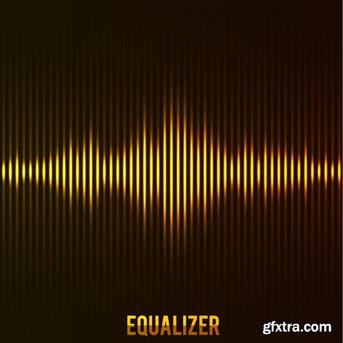 Stock Vectors - Digital equalizer, 25xEPS