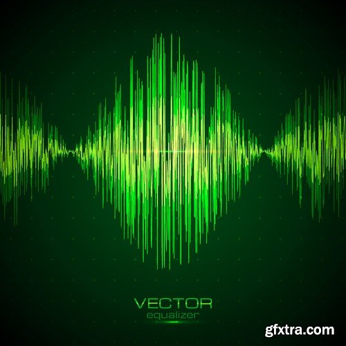 Stock Vectors - Digital equalizer, 25xEPS