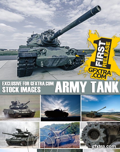 Stock Photos - Army tank, 25xJPG