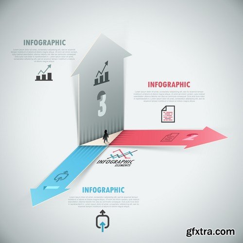 Stock Vectors - 3D Infographic Chart 6, 25xEPS