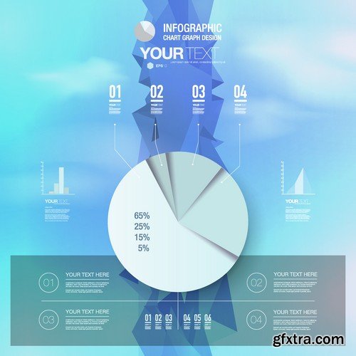 Stock Vectors - 3D Infographic Chart 6, 25xEPS