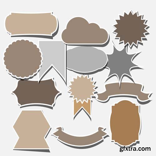 Speech bubbles different types collections, 25xEPS