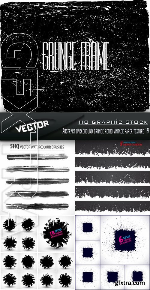 Stock Vector - Abstract background grunge retro vintage paper texture 19