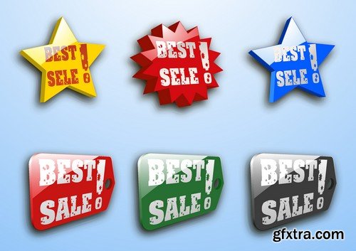 Stock Vectors - Sale Mix 4, 25xEPS