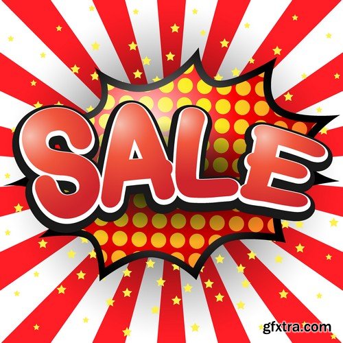 Stock Vectors - Sale Mix 4, 25xEPS