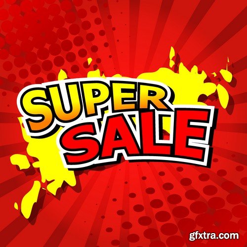 Stock Vectors - Sale Mix 4, 25xEPS