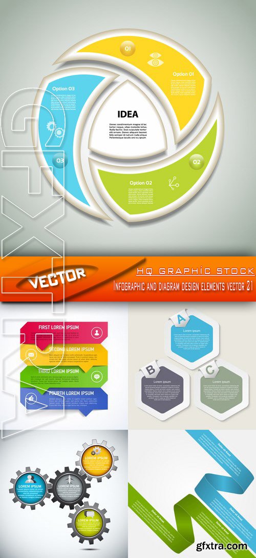 Stock Vector - Infographic and diagram design elements vector 21