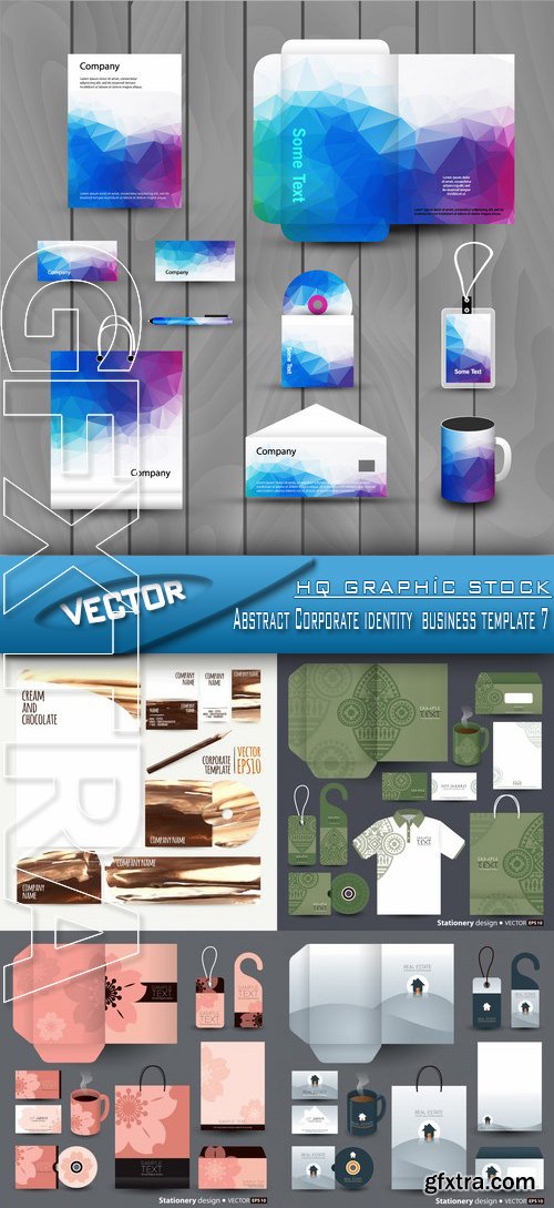 Stock Vector - Abstract Corporate identity business template 7